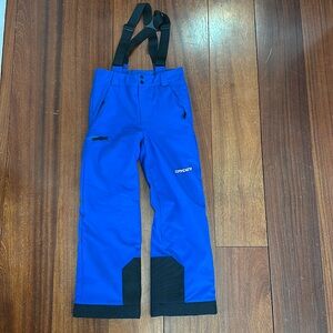 Spyder “small to tall” snow bibs 
Size 16 kids